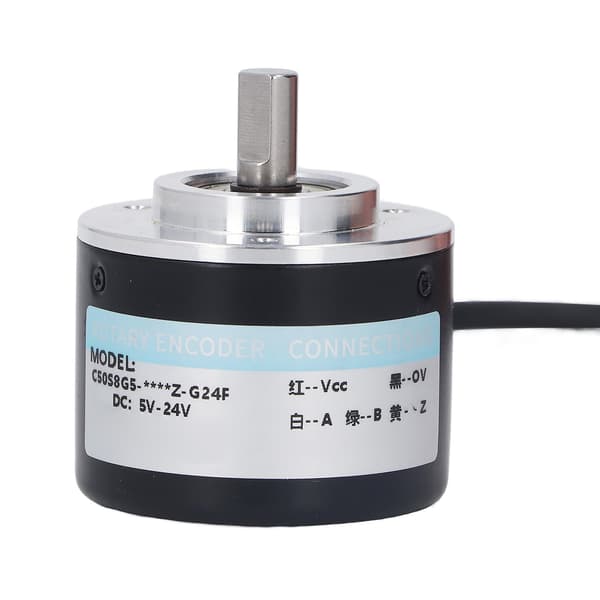 IP50 Inkrementel Encoder, 50 mm, 2-faset Roterende Aksel Encoder, 5-24V DC, 2000 PPR, til Automationskontrol
