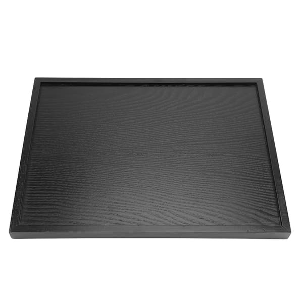 Rektangulär form massivt trä te kaffe mellanmål mat måltider serveringsbricka tallrik restaurangbrickor #4