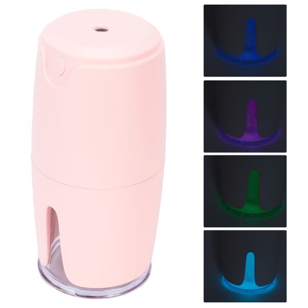 Mini USB Stor Kapacitet Tyst Aromaterapi Diffuser Luftfuktare för Bil Skrivbord Sovrum Kontor Rosa