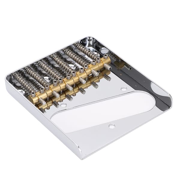 54 mm Telecaster gitarrstall, 6-strängad Hardtail med mässingssadlar, krommetall reservdel för elgitarr