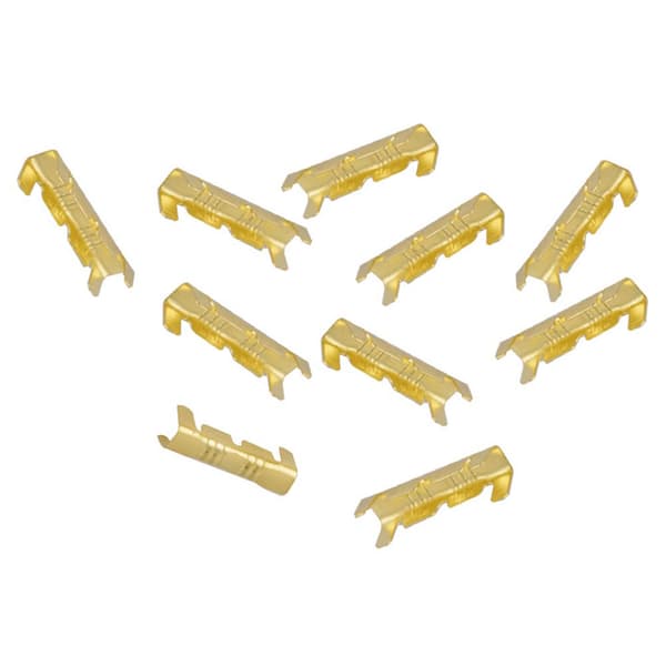 100 stk. hurtigforbindelsesterminaler i messing, crimpterminaler 0,5-1,5 mm²