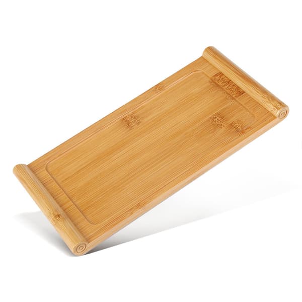 Bambu tebricka koppfat mat dessert serveringsbricka Kung Fu te tillbehör