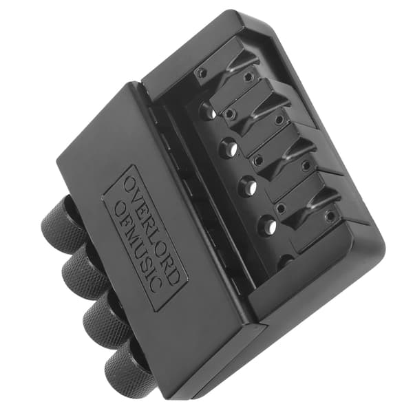 Hovedløs 4-strenget basstrengbro Zinklegering Sort Hale Bas Hardware
