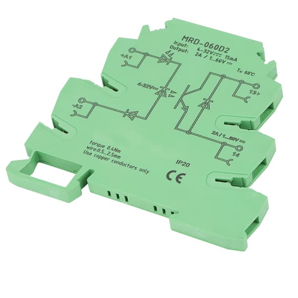 MRD-060D2 Ultratynd 6,2 mm Solid State Relæmodul Indgang 4-32VDC NO