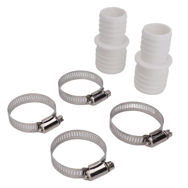 32 mm ABS-plast poolslangeforbindelse, reservesæt, 2 adaptere, 4 klemmer til Pangea Tech akvariefontæne