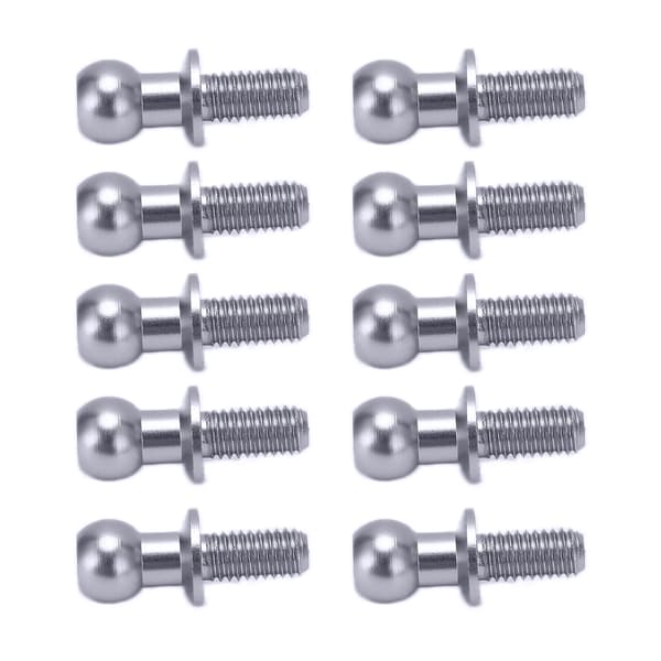 10 stk. Titanium Stål Kugleled Stangende Støddæmper Forbindelse til Tamiya TT01 TT02 RC Hobby Bil