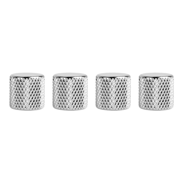 4 st elgitarrrattar set metallpotentiometerlock volymtonkontroll för bas silver