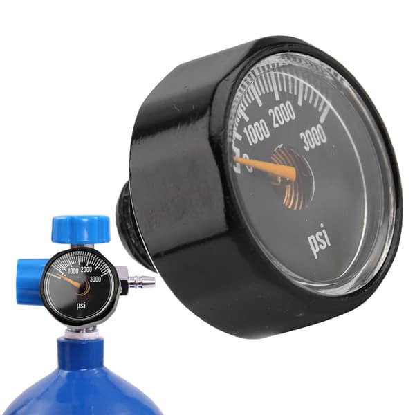 1/8\" NPT Precision CO2-tryckmätare, 3000 PSI Mini-manometer för regulatorer