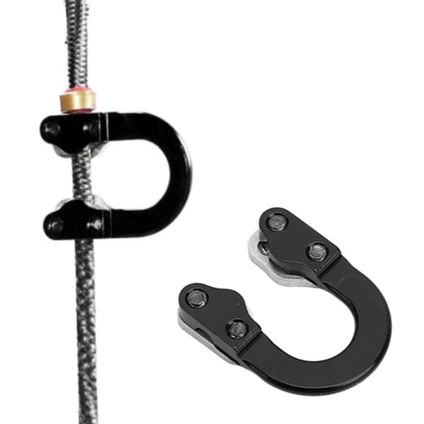 Compoundbue Metal D-Loop med Skruetrækker, Sort Jagt Skydemål Tilbehør