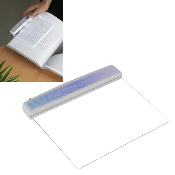 LED Panel Boglys Bærbar Bladmønster Flad Læselampe Elev Øjenbeskyttelseslys Type 2