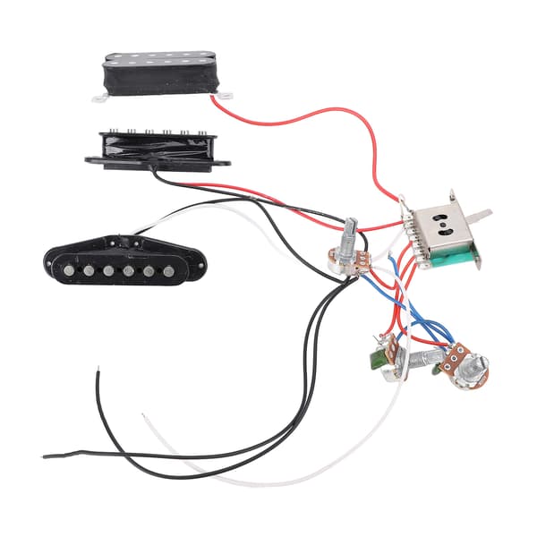 Elgitarr Pickup Set Dubbelspole Öppen Ram Humbucker med Ton- & Volymkablage