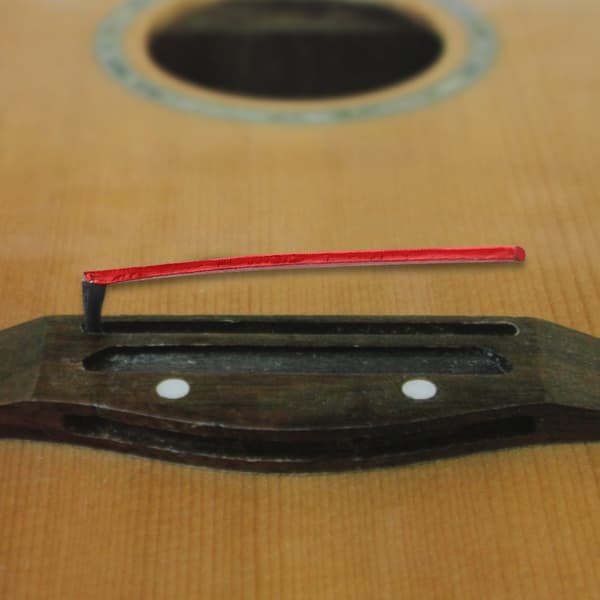 1 st högkänslig Piezo-pickup under sadeln med 2,5 mm jack för gitarrtillbehör