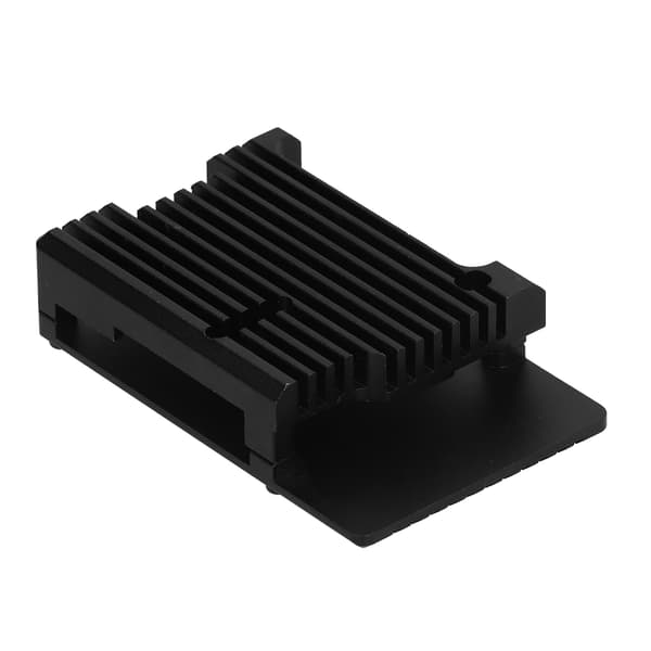 Etui til Raspberry Pi 3 Model B B+ Sort aluminiumslegering anodisk oxidation CNC-skal