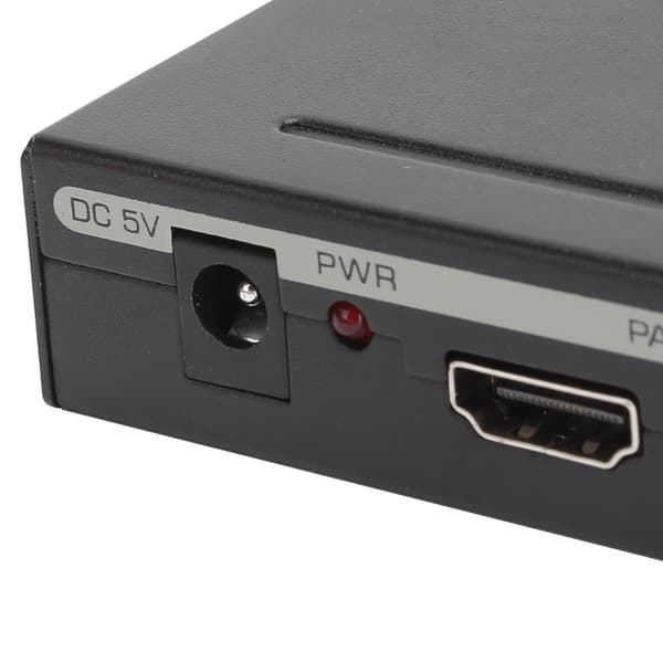 Lydkonverter Splitter HDMI til Digital Optisk SPDIF + RCA L/R Stereo, Sort