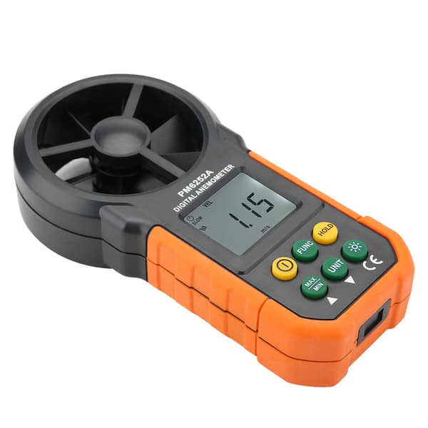 PEAKMETER PM6252A Digital Vindhastighedsmåler Luftvolumenmåler Anemometer