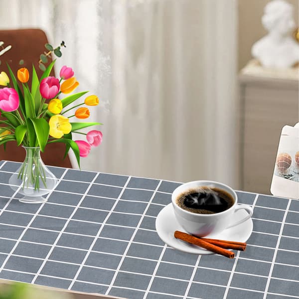 Ternet rektangulær dug 140x220cm til spisning, picnic og festindretning