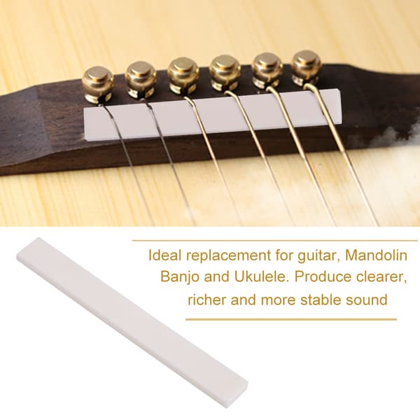 6 st. bensadel för akustisk klassisk gitarr, mandolin, banjo, ukulele