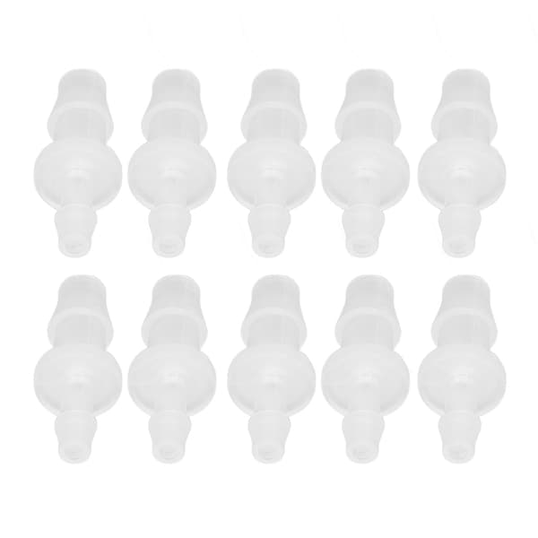 10 st slangreduceringskoppling PP akvarieluftpumpadapter för silikonslanganslutning 3.9-6.4
