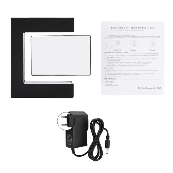 LED Magnetisk Levitationsfotoram Hemmakontor Bröllopsdekoration EU