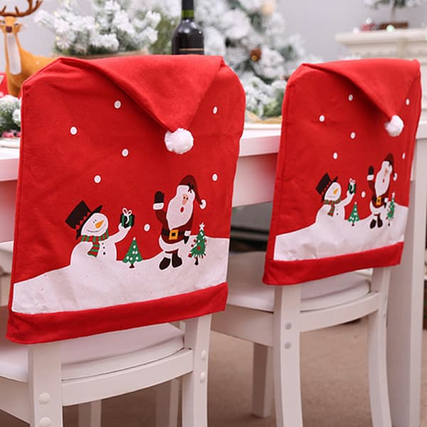Non-woven stolset tecknad snögubbe pallset