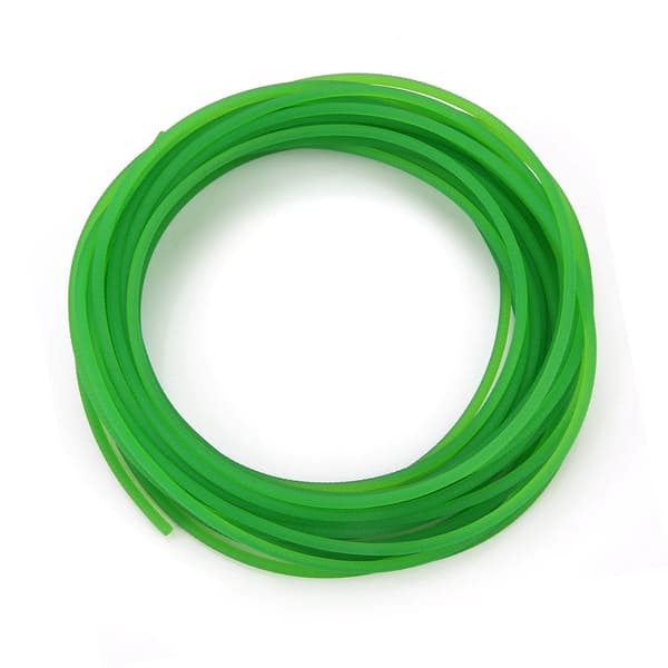 Grøn ru overflade PU polyurethan rundrem til drivtransmission (4mm*10m)