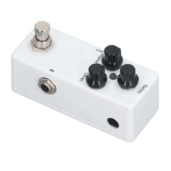 Elektrisk gitarr Delay Effektpedal Aluminiumlegering Status LED 3-rattars kontroll 9V DC