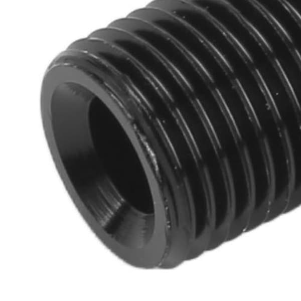 3-vejs AN4 til 1/8 NPT T-adapterfitting, sort anodiseret aluminiumslegeringsforbindelse