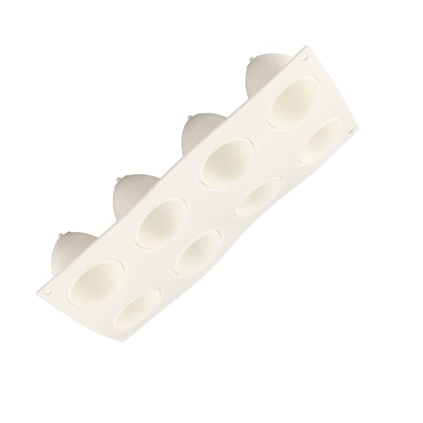 Äggformad kakform 8-håls silikonform non-stick DIY bakform