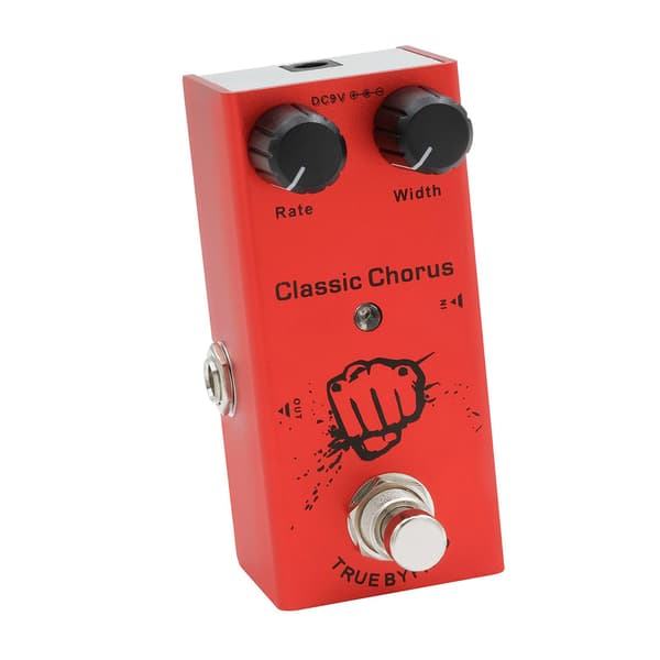 IRIN EF-05 Kompakt Mini Enkel Elgitarr Effektpedal Stompbox med True Bypass Klassisk Chorus Röd