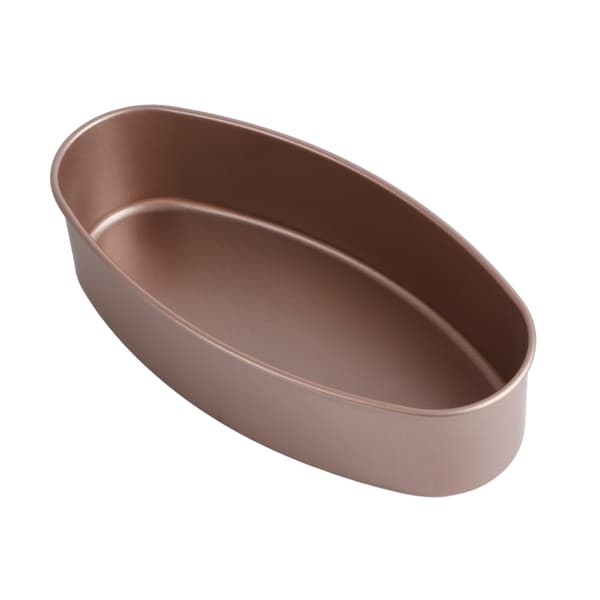 Guld DIY Ovalformet Kageform Non-stick Bageform til Ostekage
