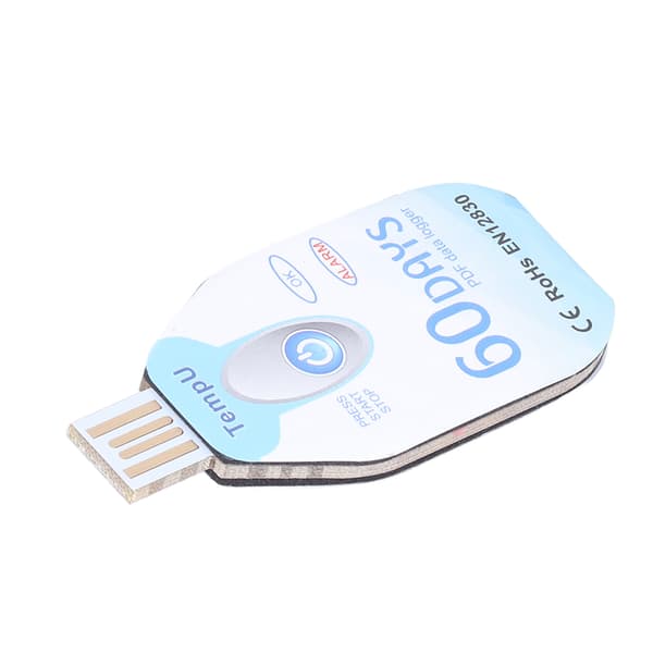 Mat temperaturinspelare Bärbar temperaturdatalogger PDF-rapport USB-driven datalogger