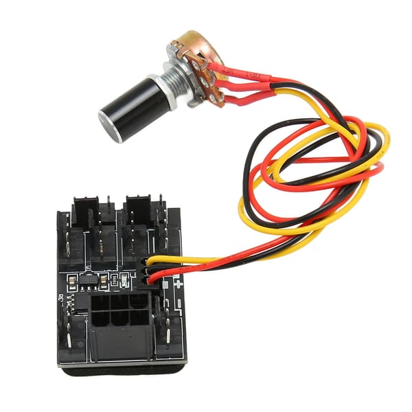 8-vejs PC-køleventilatorhub, 12V DC PWM hastighedsregulator, fleksibelt strømkabel til stationær computer