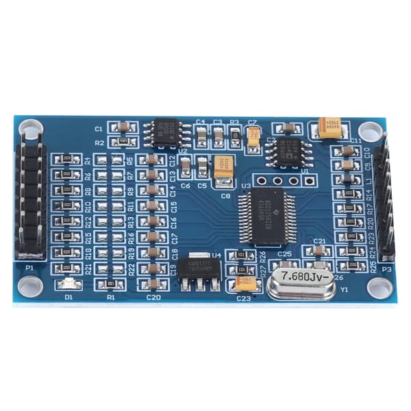 Datainsamlingsmodul ABS Högprecision ADC 8 kanaler 24 bitars elektronisk komponent ADS1256