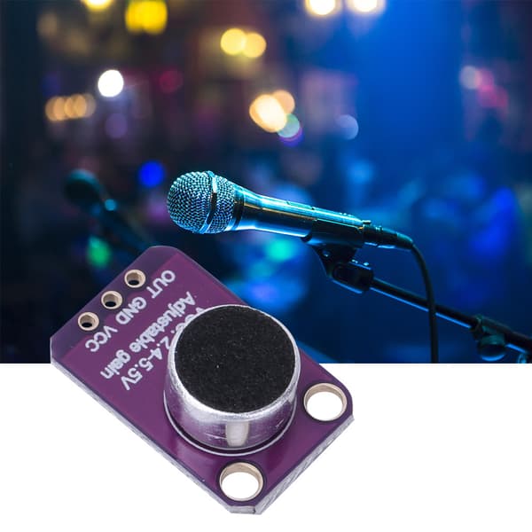MAX4466 Mikrofonforstærkermodul Lydsensor 2.4V til 5.5V Mikrofonforforstærker