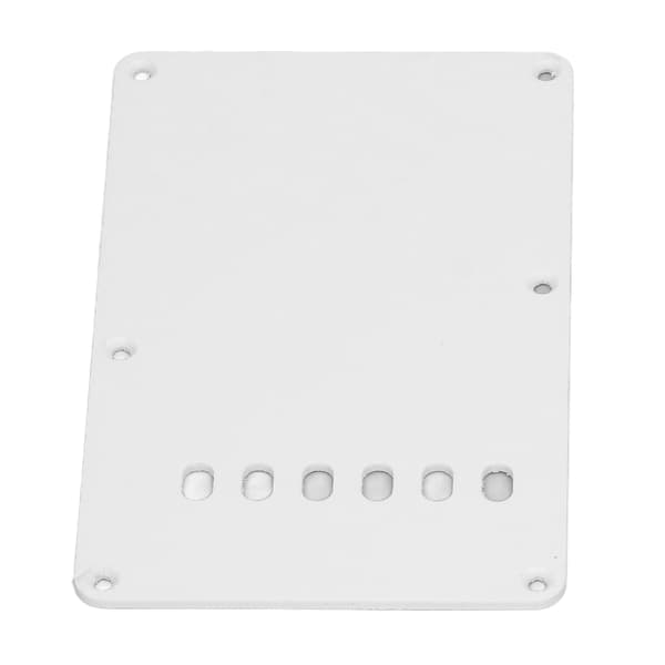 2 st vit PVC elgitarr bakplatta 6 hål robust elegant plektrumskydd bakplatta