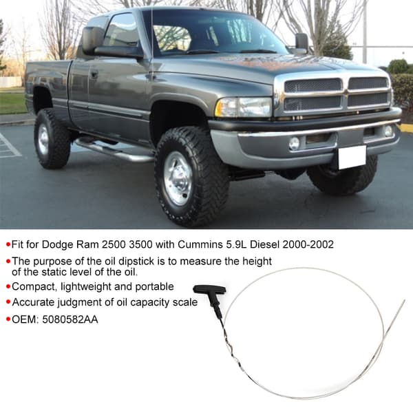Byte av oljesticka för Dodge Ram 2500 3500 2000-2002 5080582AA
