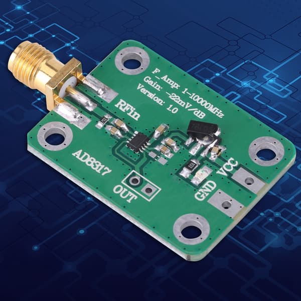 1M-10GHz AD8317 RF Log Detektor Effektmåler, 75dB Dynamisk Område