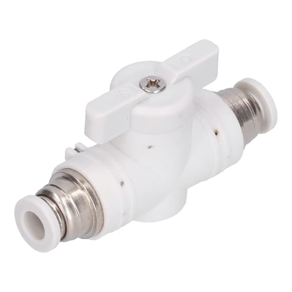 Flödeskontrollventilkoppling Pneumatisk anslutning Luftledningsplugin Snabbkoppling Unionadapter 6mm