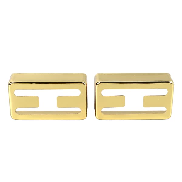 Elgitarr H-typ Pickup-skydd 2-pack, Mässing Humbucker-skal, Hög Hårdhet Guldtrim
