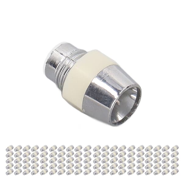 100 sæt LED-holder 5 mm plast lysdiode panelmonteringsclips tilbehørssæt sølv