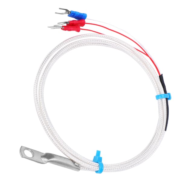 Temperatursensor Prob PT100 Termistor Temperaturmätningsprob Rundhål Patch Typ 5m
