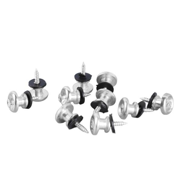 Gitarrrem Låsknappar 10-pack Svampdesign Silver Universal Rempinne för Ukulele Bas Akustisk