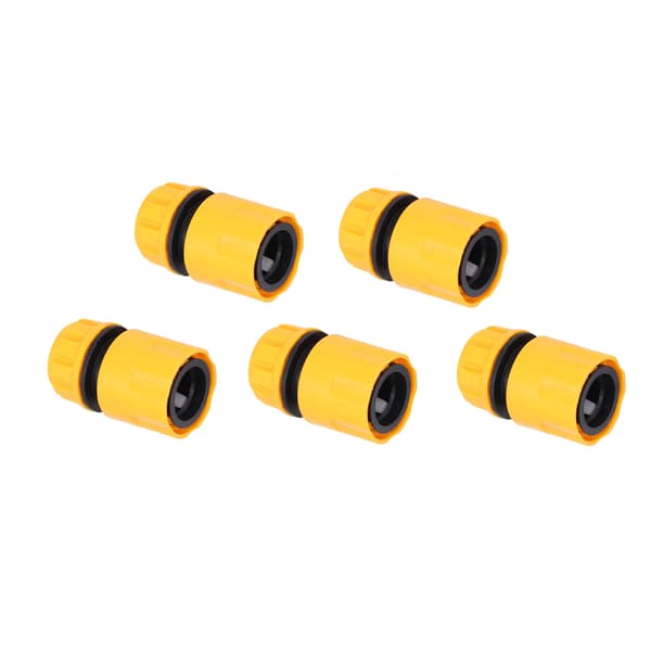 5 stk. slangeadapter rørforbindelsesfitting ABS 3/4 tommer hurtigforbindelsessæt til haven