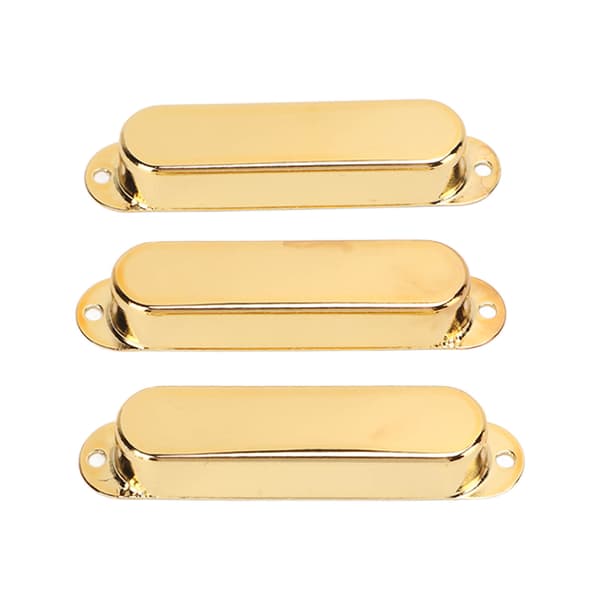 3 st elgitarr single coil pickup-skydd koppar musiktillbehörssats guld
