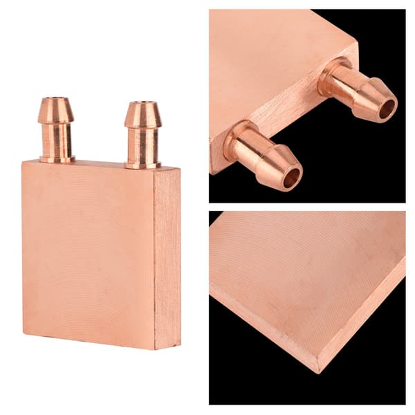 Kobber GPU vandblok 40x40x10mm til grafikkort CPU væskekølehoved