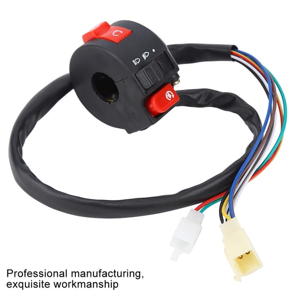 22MM Universal Motorcykel ATV Styr Start Stop Kill Switch, Sort, Off-Road