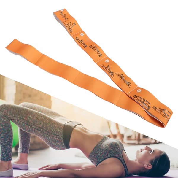 Modstandstræningsbånd Yoga Loop Latin Elastiske Strækbånd Gul