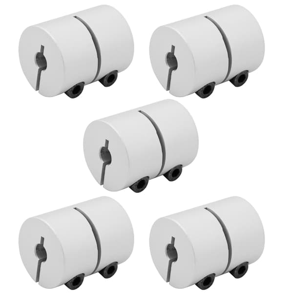 5 stk. akselkobling i aluminiumslegering til 3D-printer, servomotor, stepmotor