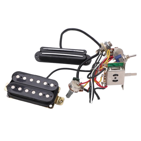 Gitarrkabelhärva Dubbel Rail Dubbel Spole Pickup Förkopplad Kabelkit Instrumentdelar
