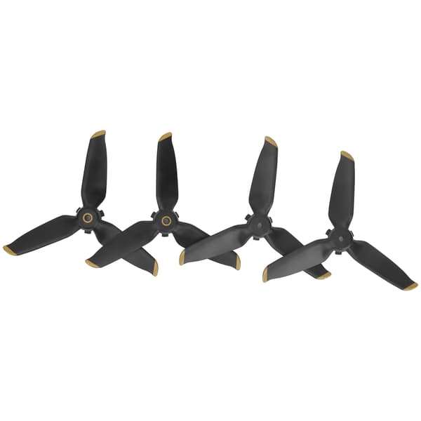2-pak RC Drone Propelsæt, 3-bladet Quick-Release Reservepropeller til FPV Combo, Guldkant, Maks. 150 tegn